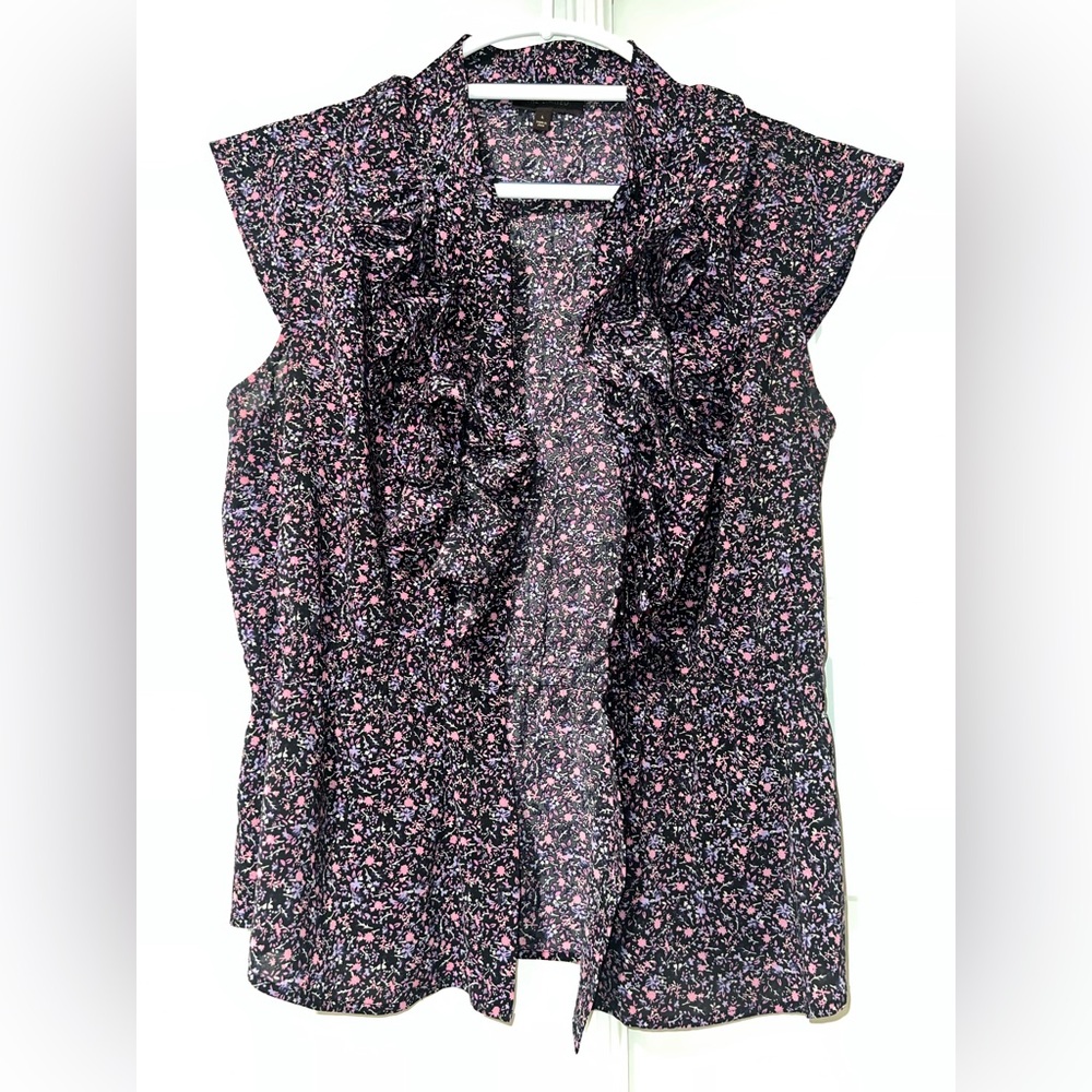The Limited Floral Ruffle Top